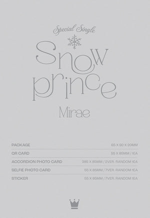 MIRAE - SNOW PRINCE SPECIAL SINGLE ALBUM PLVE VER. - COKODIVE