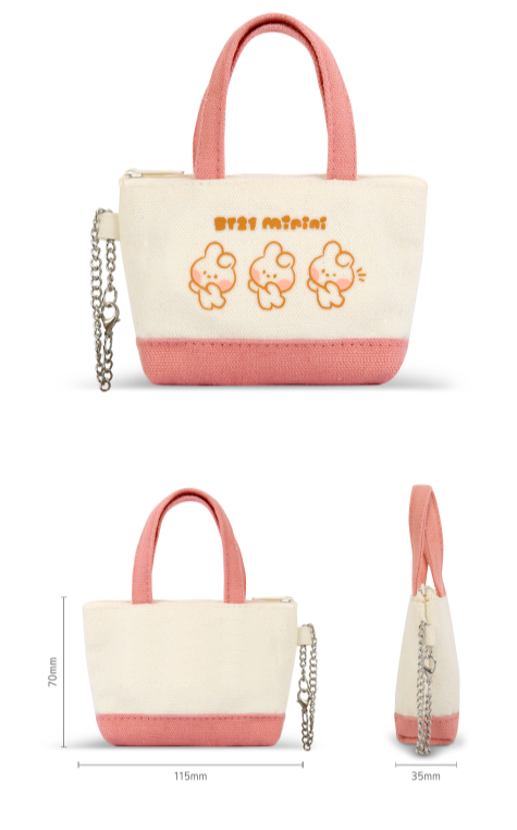 BT21 MININI CANVAS BAG AND POUCH - COKODIVE