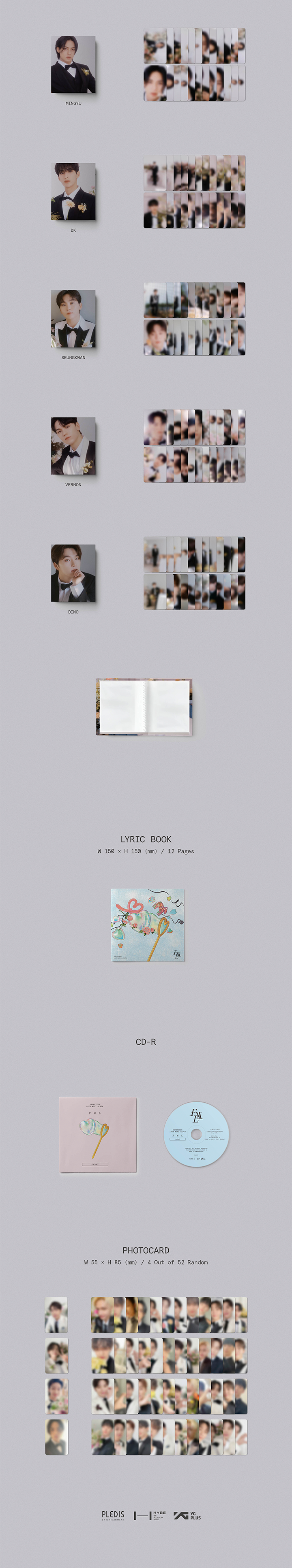 SEVENTEEN - FML 10TH MINI ALBUM CARAT VER. WEVERSE GIFT VER SEVENTEEN - FML 10TH MINI ALBUM CARAT VER. WEVERSE GIFT VER