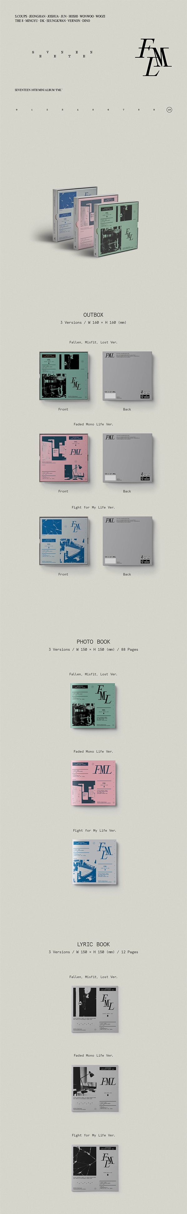 SEVENTEEN - FML 10TH MINI ALBUM