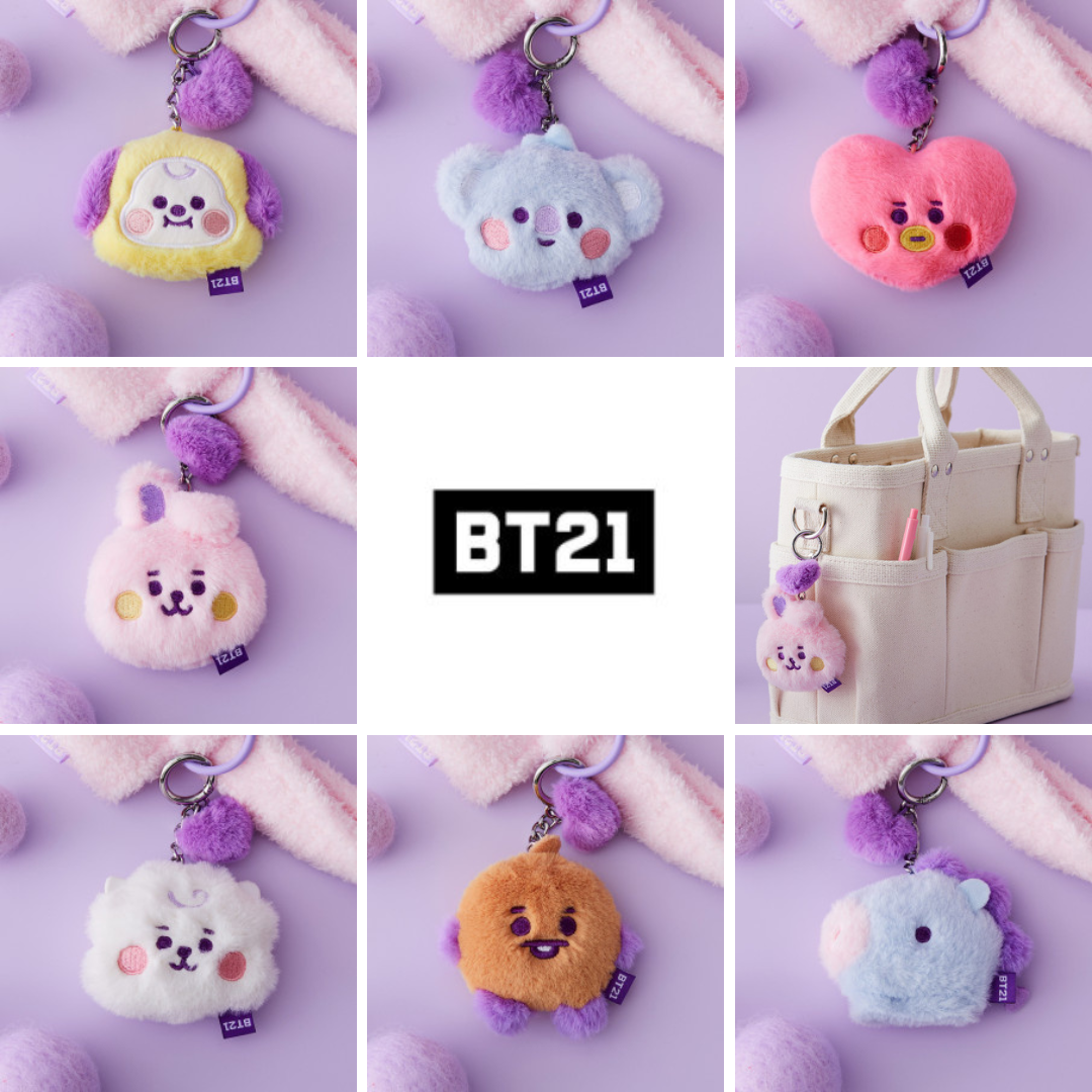 BT21 BABY FLAT FUR PURPLE HEART EDITION - COKODIVE