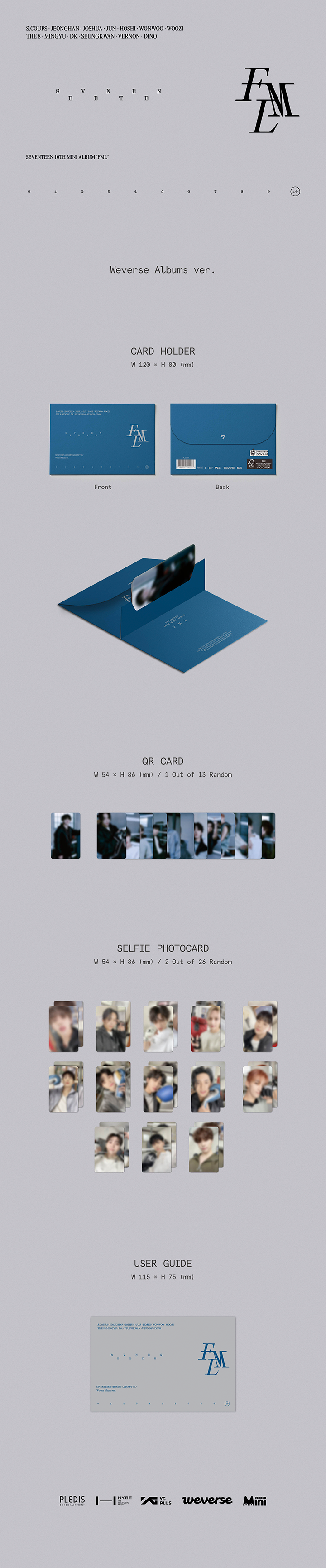 SEVENTEEN - FML 10TH MINI ALBUM WEVERSE ALBUMS VER. WEVERSE GIFT VER. - COKODIVE