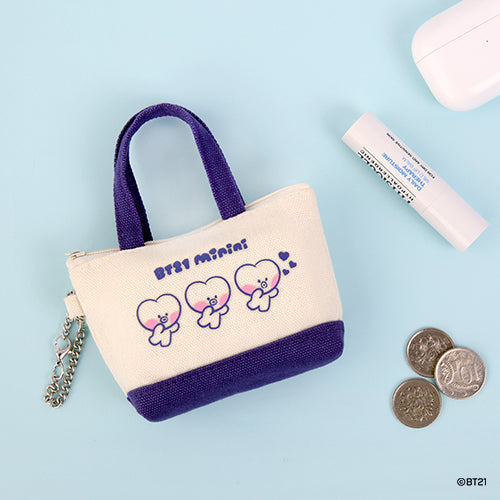 BT21 MININI CANVAS BAG AND POUCH - COKODIVE