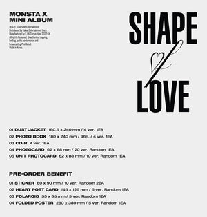 Apple Music ALBUM MONSTA X - 11TH MINI ALBUM SHAPE OF LOVE