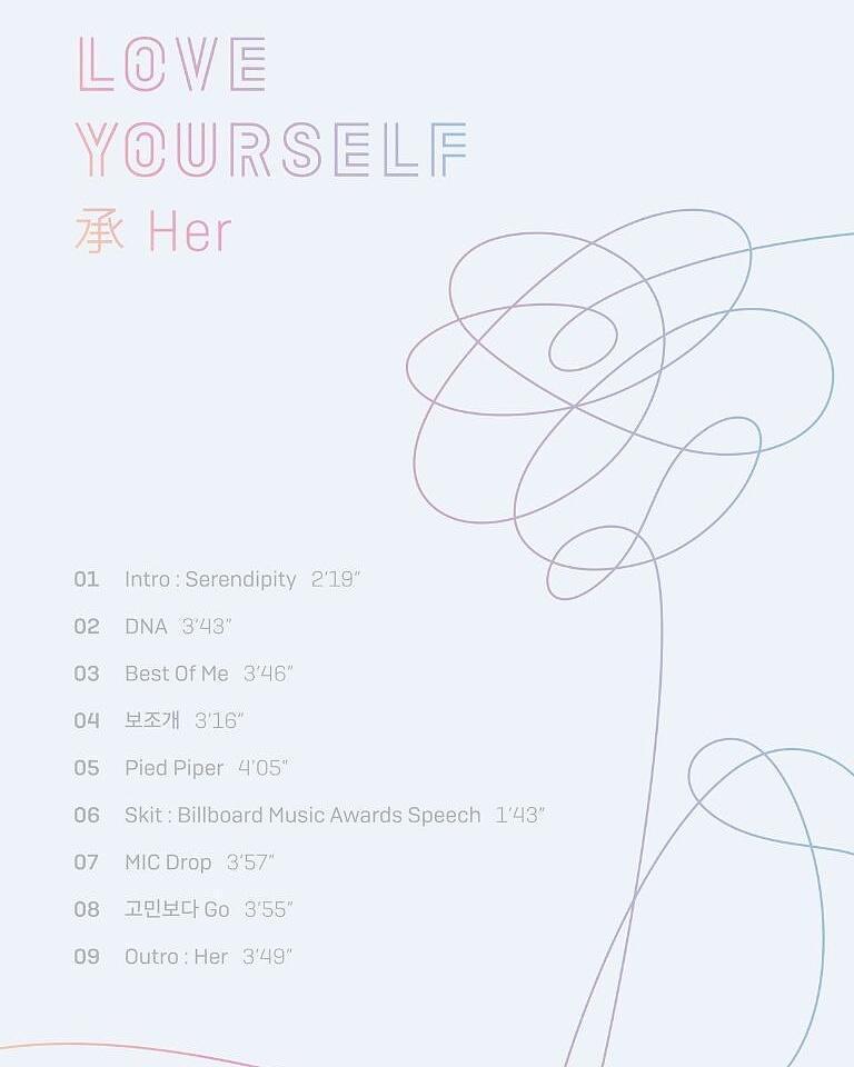 BTS - 5TH MINI MINI ALBUM LOVE YOURSELF 承 Her