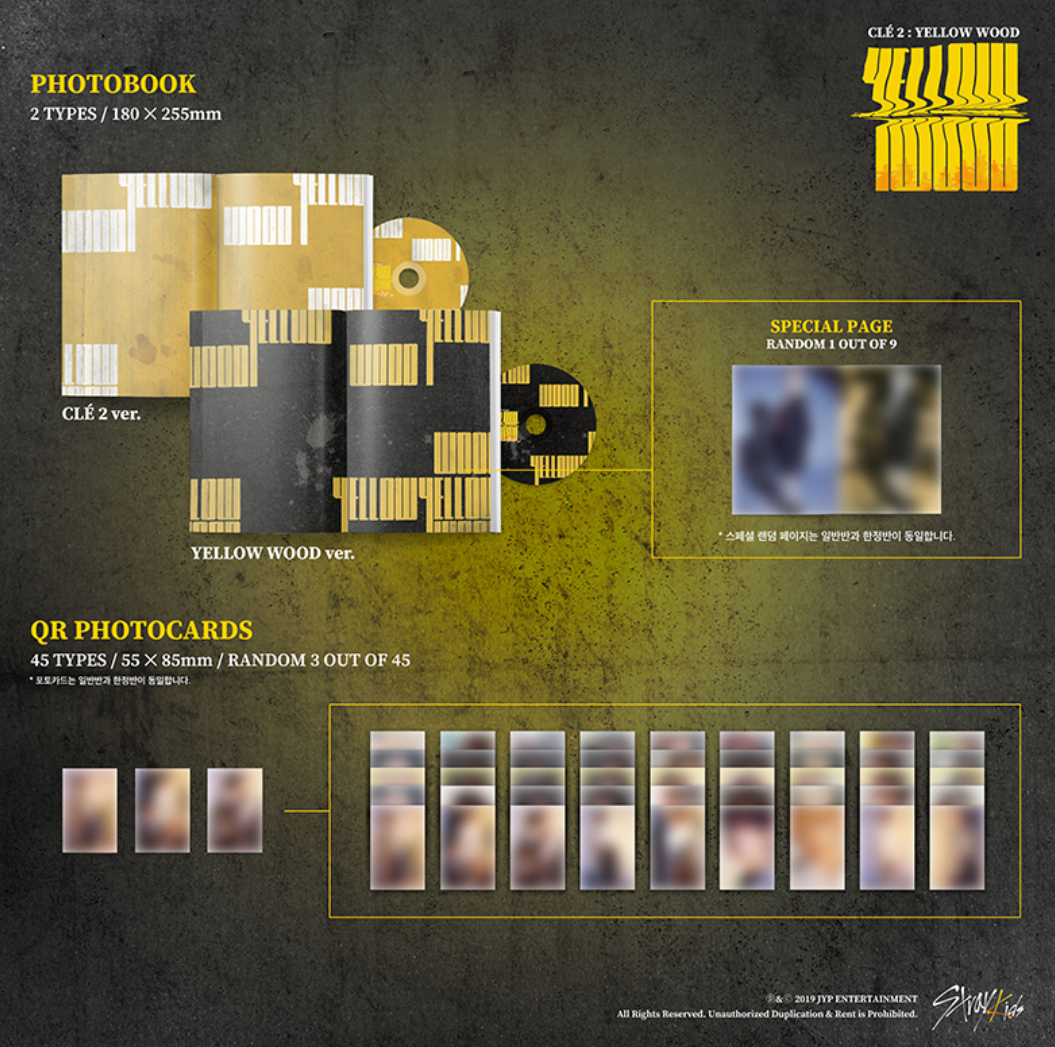 STRAY KIDS - SPECIAL ALBUM - CLE 2 : YELLOW WOOD [NORMAL VER STRAY KIDS - SPECIAL ALBUM - CLE 2 : YELLOW WOOD [NORMAL VER