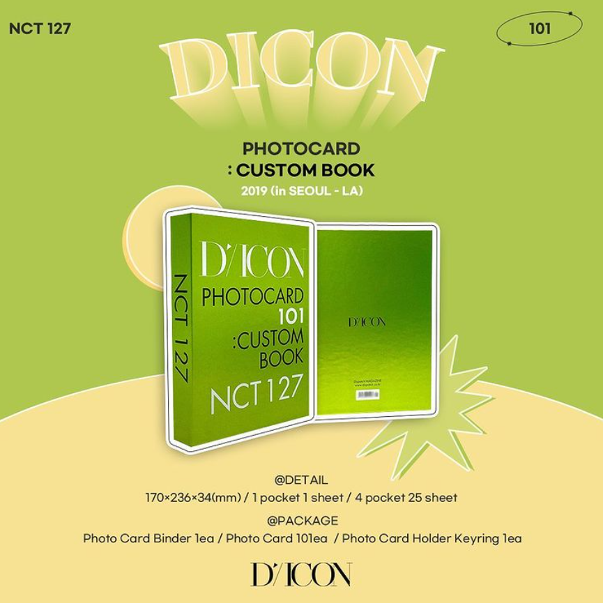 SEVENTEEN DICON PHOTOCARD 101 : CUSTOM BOOK Binder Photocard case