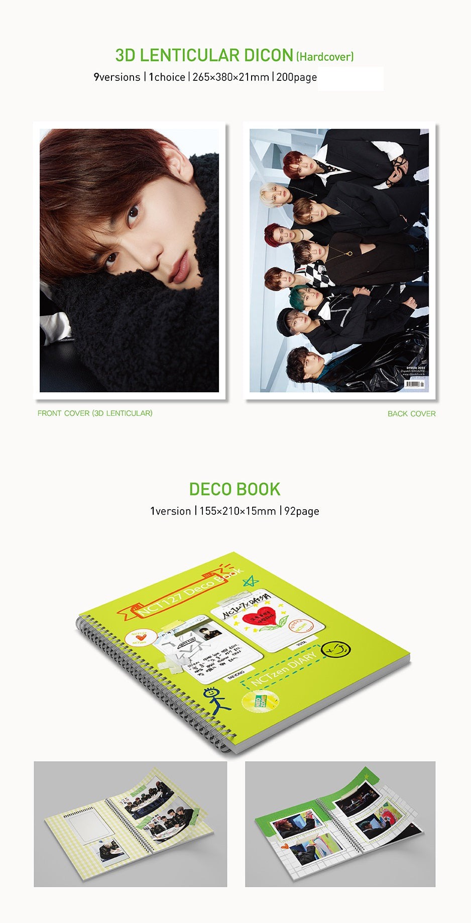 Jimin dicon deals dfesta special photobook 3d lenticular hardcover unsealed.