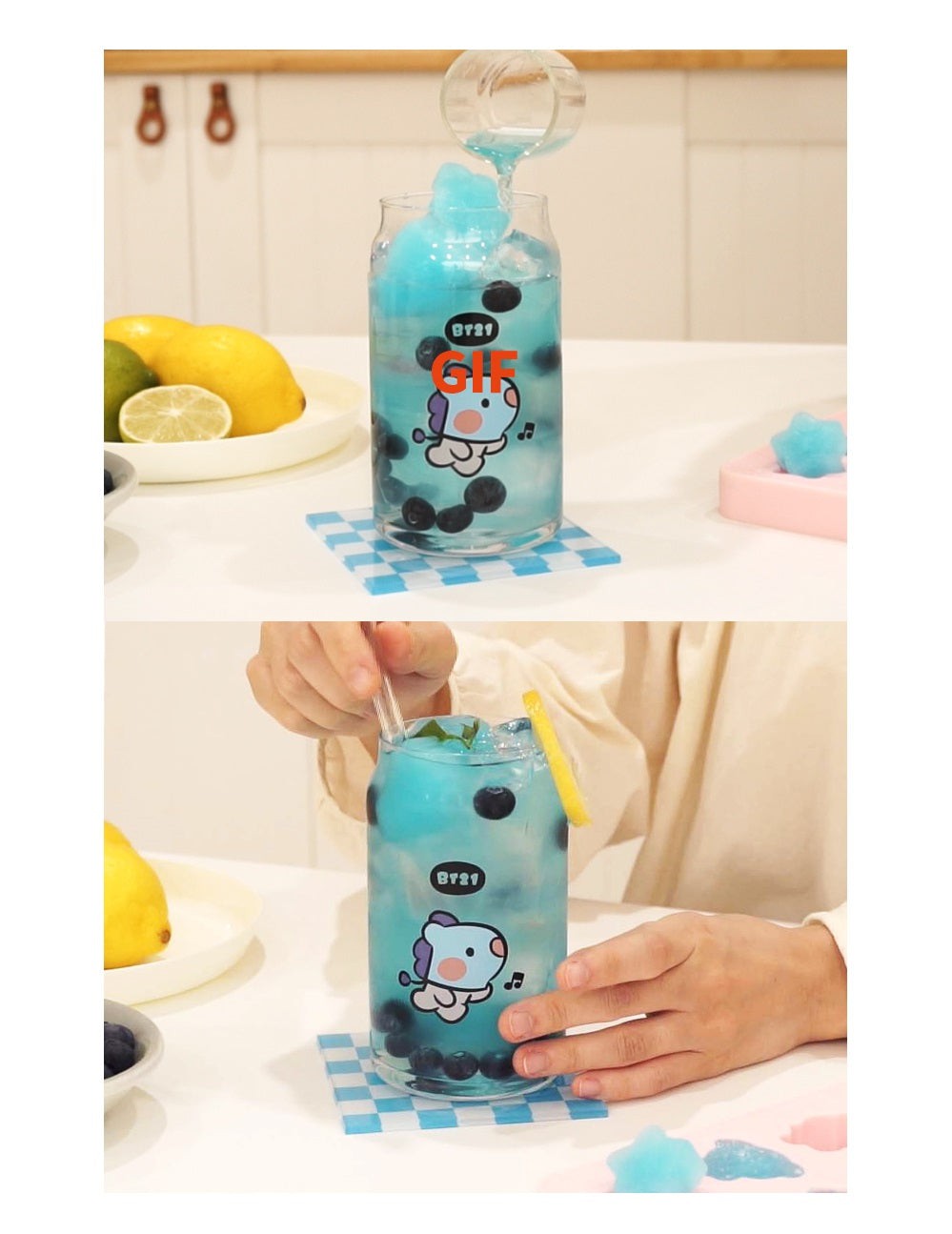 LINE FRIENDS CHARACTER MD BT21 MININI GLASS CUP