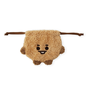 LINE FRIENDS CHARACTER MD POUCH BAG / SHOOKY BT21 BABY BOUCLE EDITION