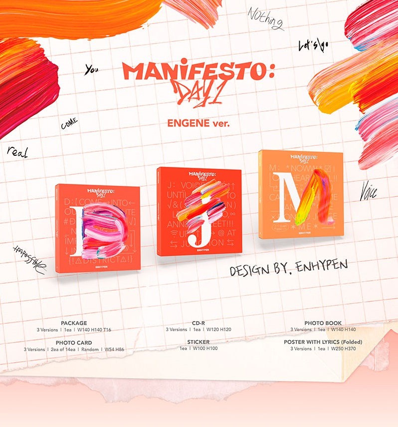 人気高品質ENHYPEN MANIFESTO:DAY1 アルバム ６形態 K-POP/アジア