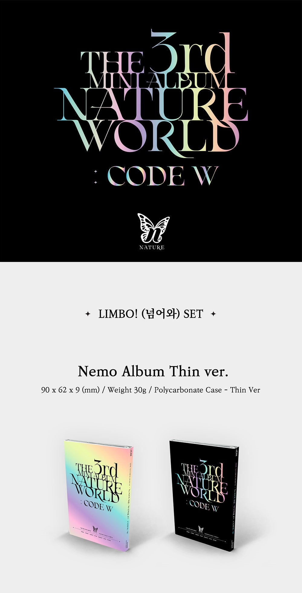 [PR] Apple Music ALBUM NATURE - NATURE WORLD CODE W NEMO ALBUM THIN VER. 3RD MINI ALBUM