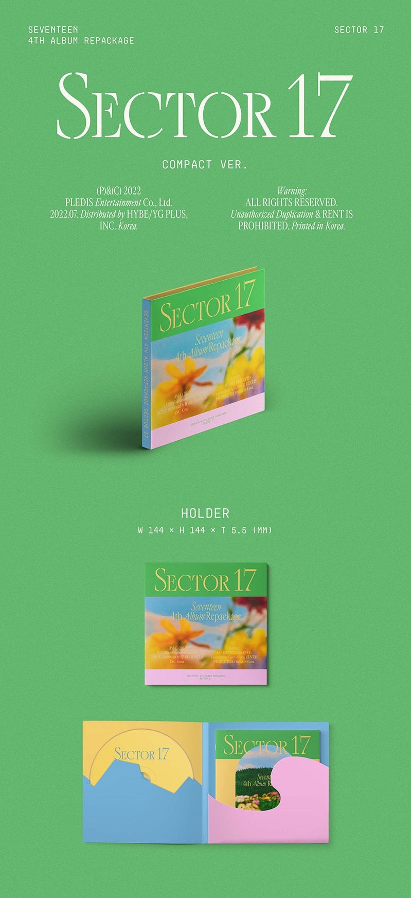 SEVENTEEN - 4TH ALBUM REPACKAGE SECTOR 17 (COMPACT VER.) - COKODIVE