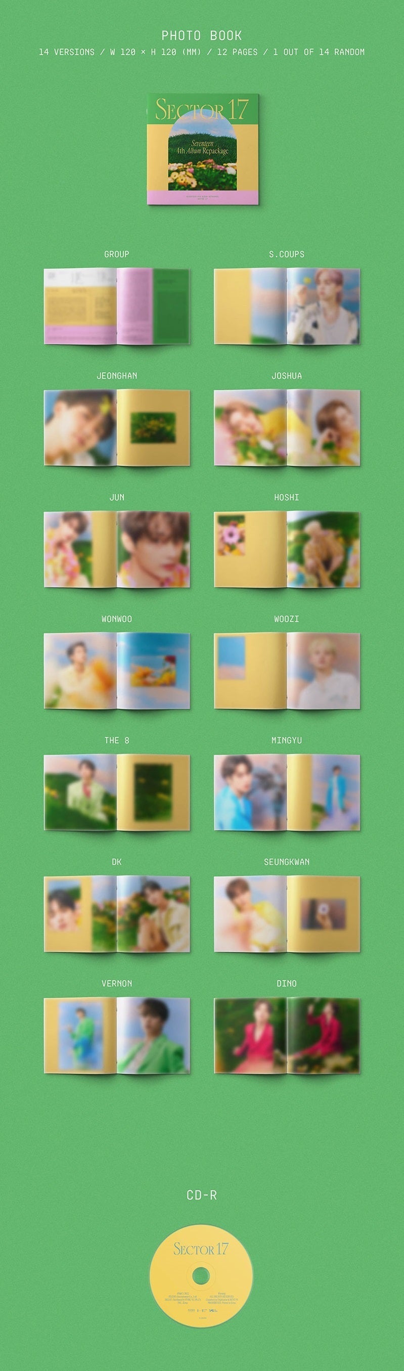 SEVENTEEN - 4TH ALBUM REPACKAGE SECTOR 17 (COMPACT VER.) - COKODIVE