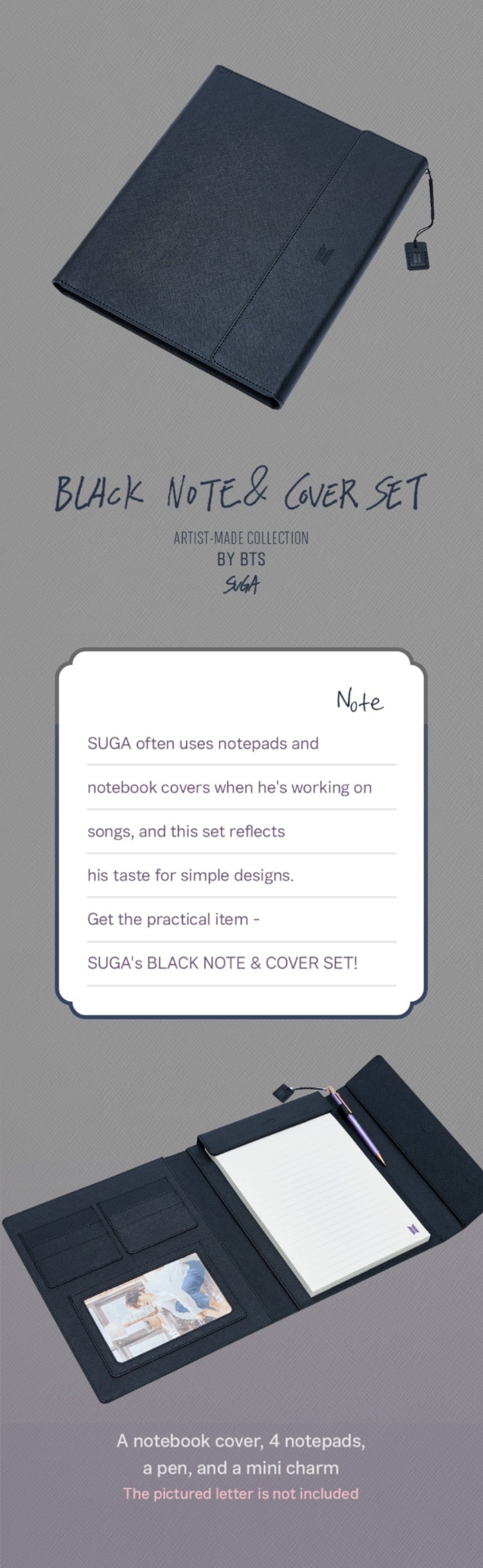 ARTIST-MADE COLLECTION BY BTS SUGA ノート - K-POP/アジア