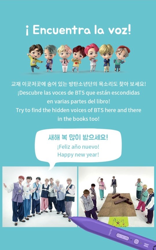 PRE ORDER BTS - LEARN KOREAN WITH BTS SPANISH EDITION - COKODIVE