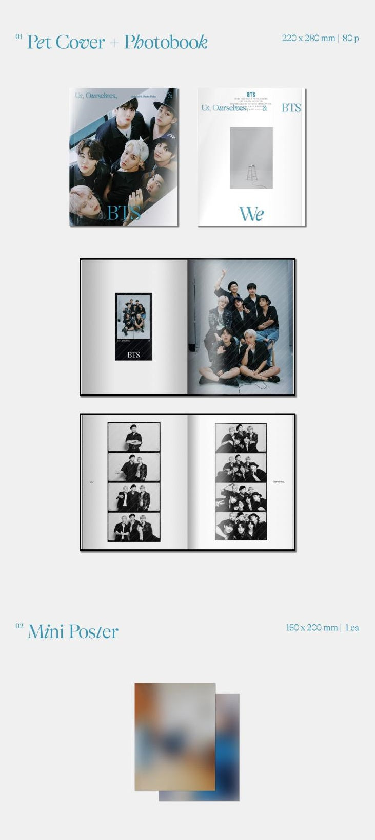 BTS - SPECIAL 8 PHOTO FOLIO US OURSELVES AND BTS WE SET VER 