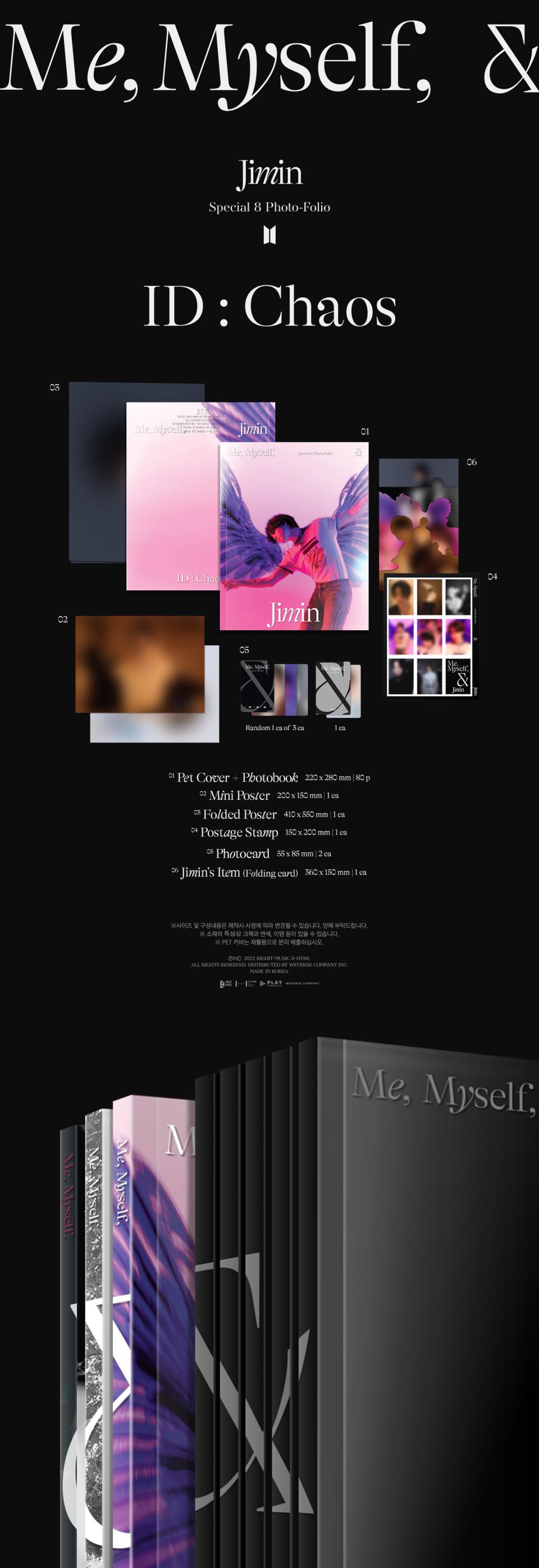 BTS Us, Ourselves Special 8-Folio sold Photobook with Jimin Photocard