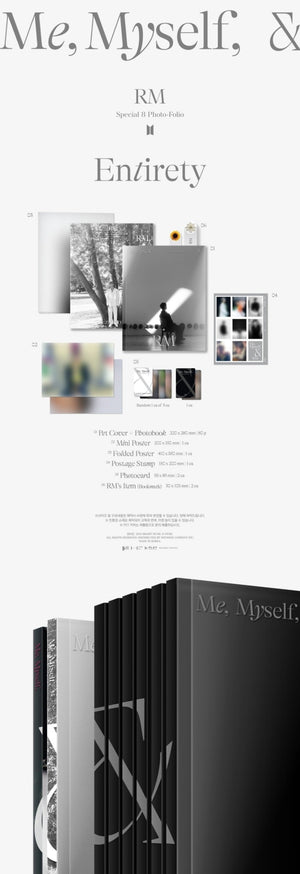 [PR] Weverse Shop PHOTO BOOK RM - SPECIAL 8 PHOTO-FOLIO ME, MYSELF, AND RM ENTIRETY