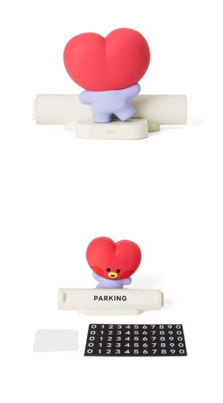 TWS CHARACTER MD BT21 MININI CAR FIGURE PHONE NUMBER PLATE