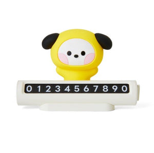 TWS CHARACTER MD CHIMMY BT21 MININI CAR FIGURE PHONE NUMBER PLATE