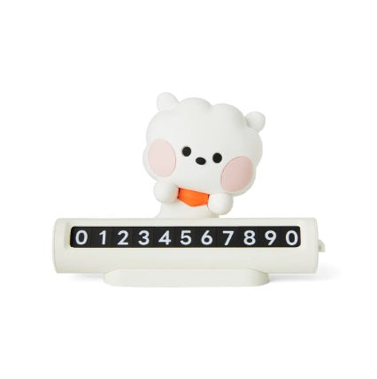 TWS CHARACTER MD RJ BT21 MININI CAR FIGURE PHONE NUMBER PLATE