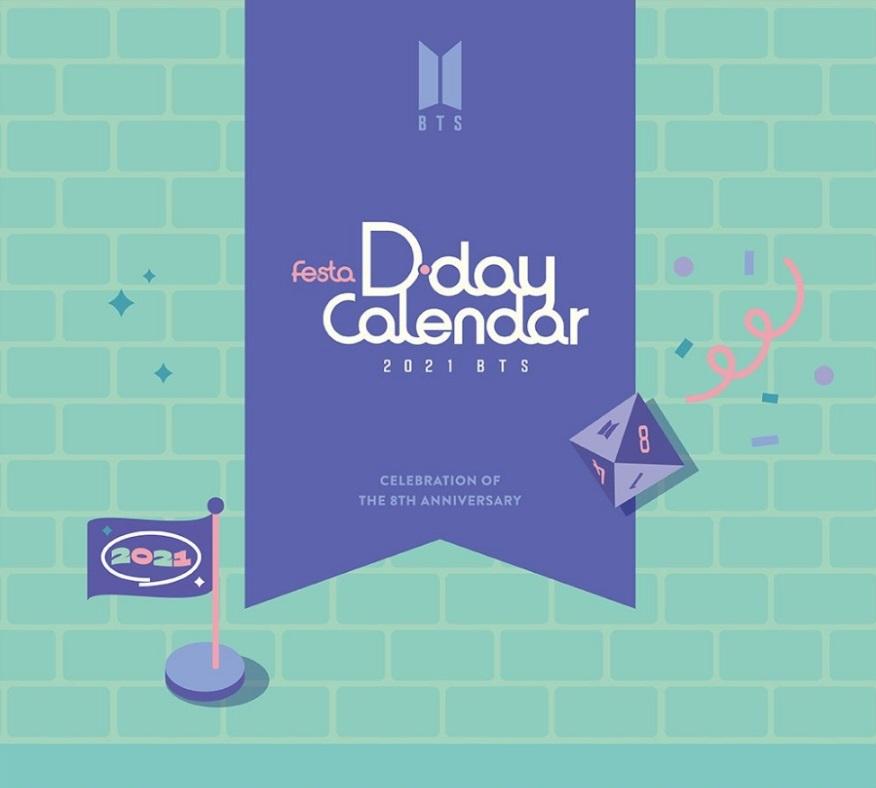 Weverse Shop BTS FESTA D-DAY CALENDAR : CELEBRATION OF THE 8TH ANNIVERSARY