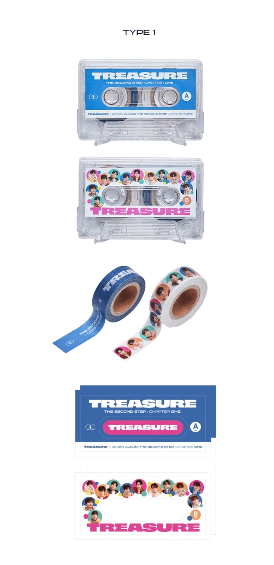 Weverse Shop MASKING TAPE + CUTTER / TYPE 1 TREASURE - JIKJIN OFFICIAL MD
